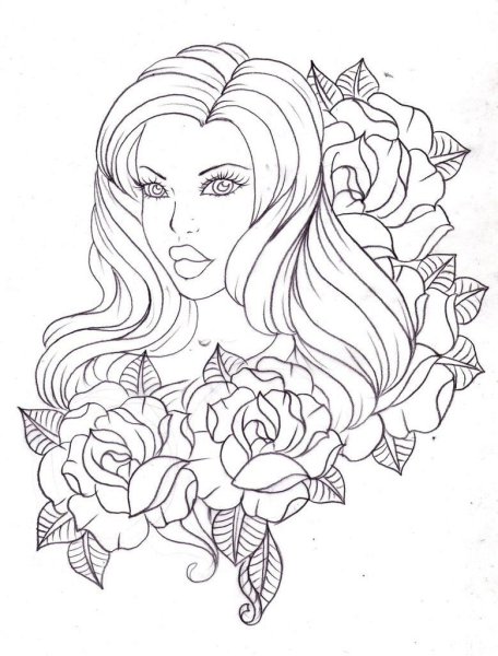 Эскизы для раскрашивания