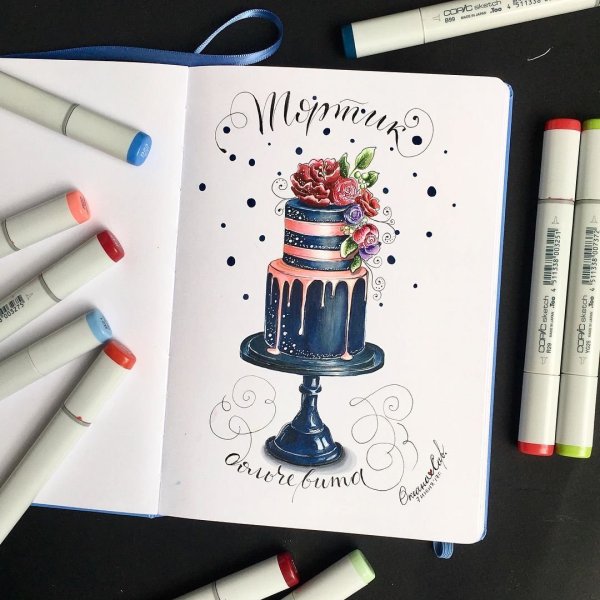 Простые рисунки фломастерами