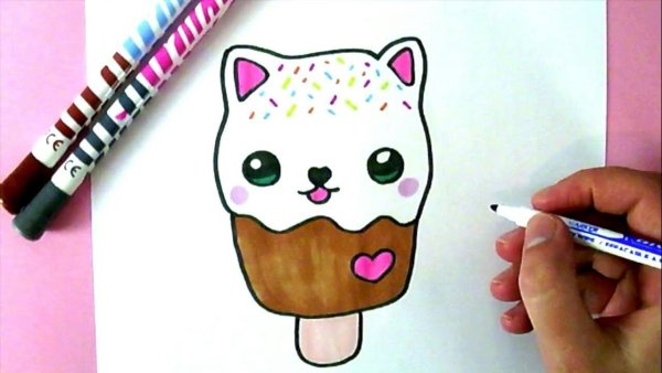 Рисунки фломастерами легкие милые