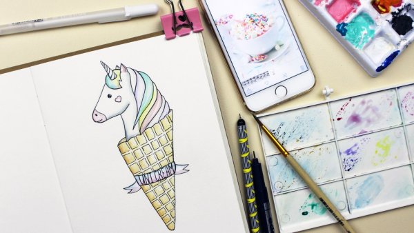 Рисунки для скетчбука лёгкие девочки