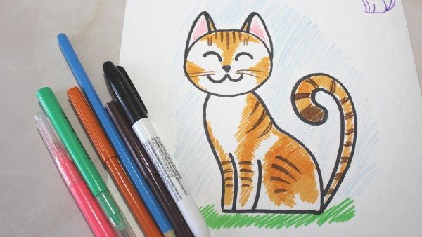 Рисунки разноцветные легкие