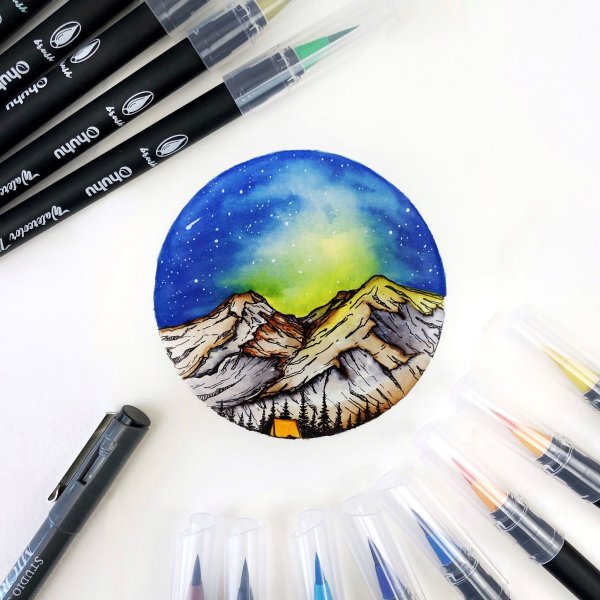 Рисунки фломастерами легкие