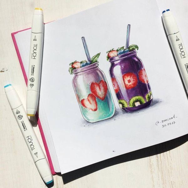 Рисование маркерами для начинающих