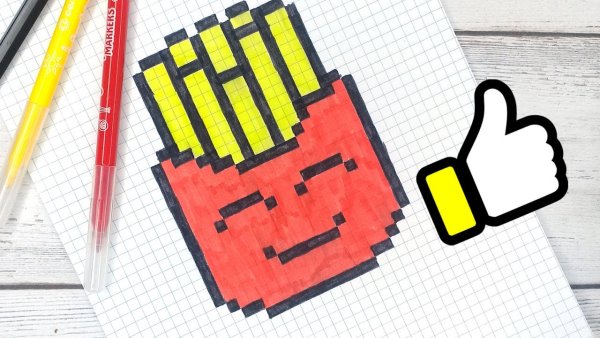 Объемное рисование по клеточкам