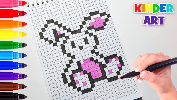 Рисунки по клеточкам бургер