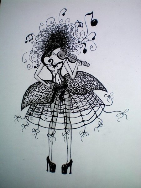 Рисование гелевой ручкой