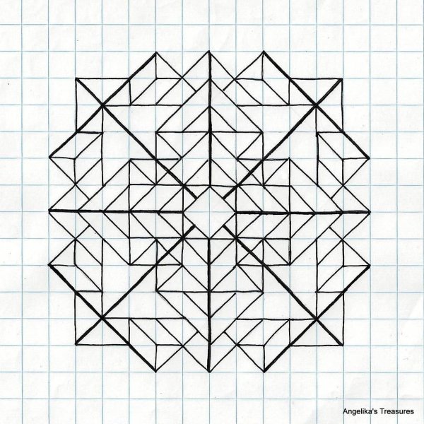 Рисование в клеточку в тетради