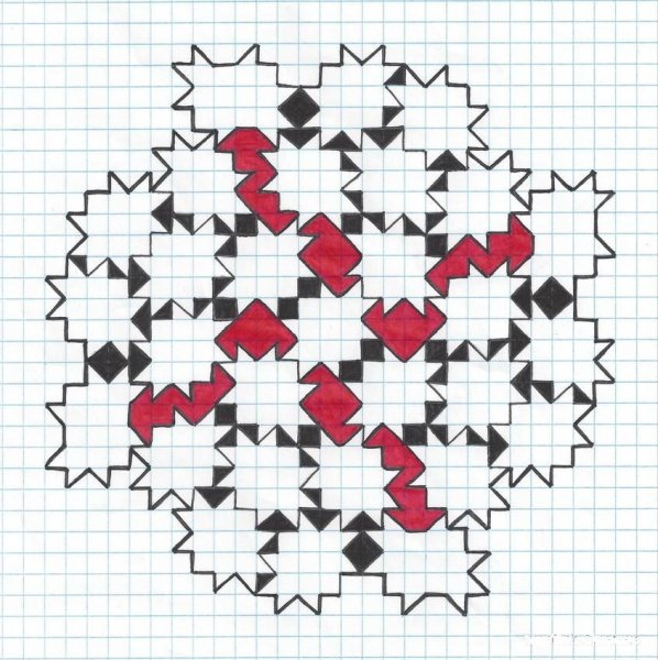 Сложные орнаменты по клеточкам