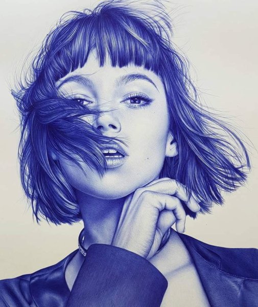 Рисунок шариковой ручкой