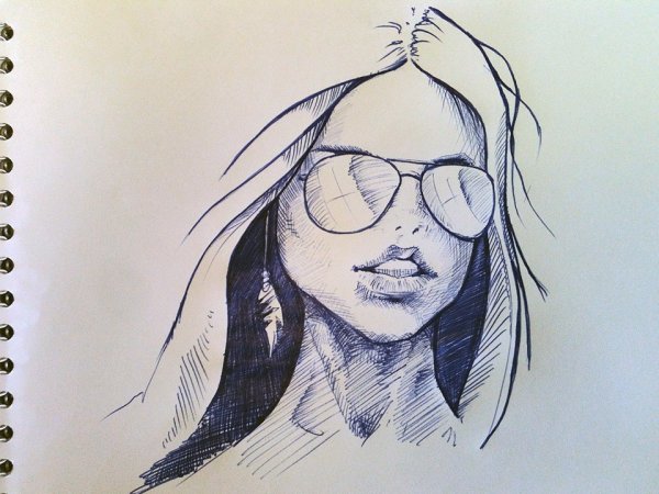 Скетчи девушек