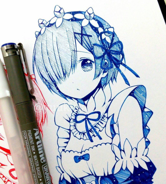 Аниме рисунки ручкой легкие
