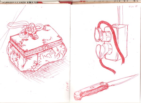 Портрет красной ручкой