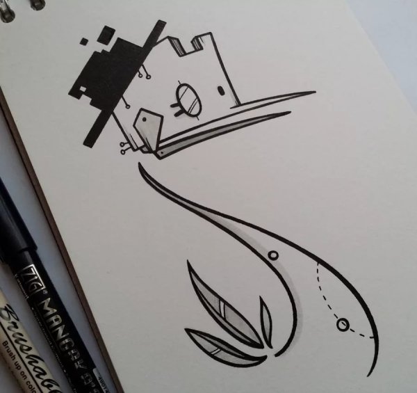 Рисунки для скетчбука черной ручкой