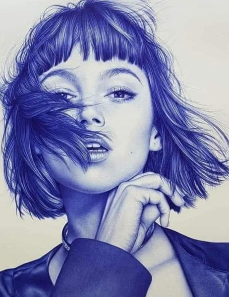 Рисунок шариковой ручкой