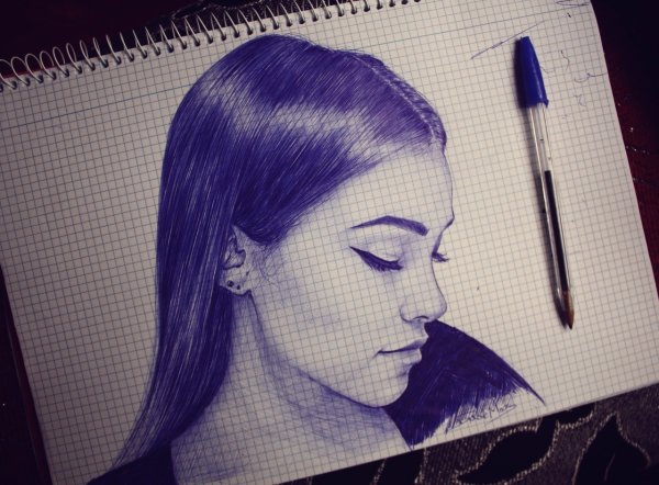 Рисунки ручкой