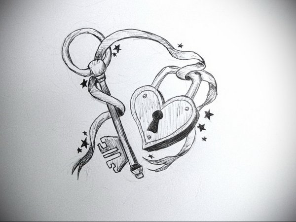 Рисунки для срисовки сердечки