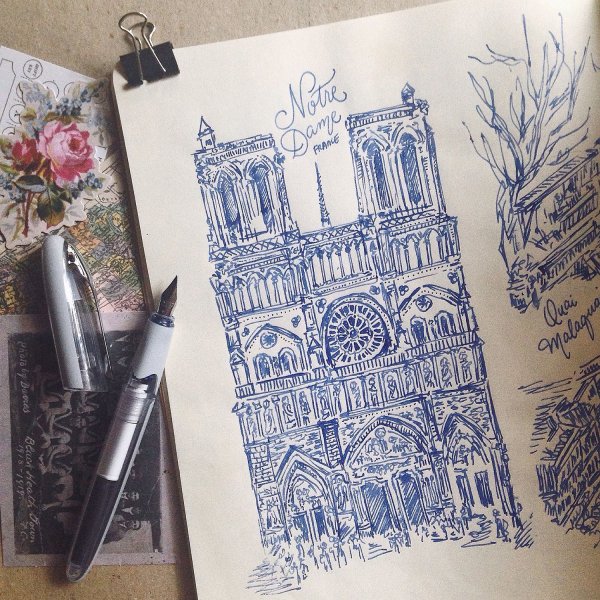 Перьевая ручка для рисования