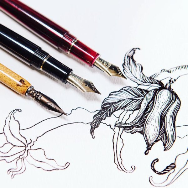 Каллиграфический почерк пером