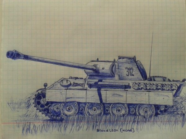 Танк рисунок