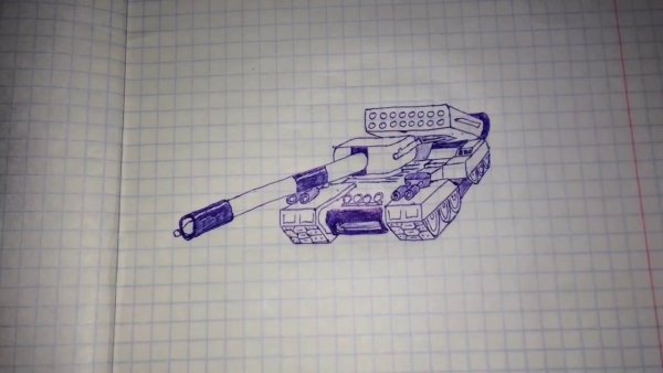 Рисунок танка из ворлд оф танкс