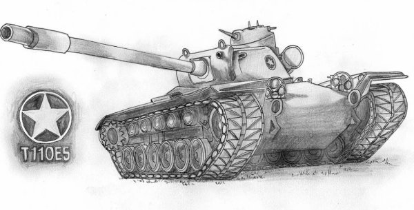 Нарисовать танк т-34