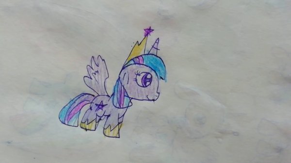 Рисование ручкой пони