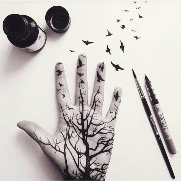 Татушки ручкой