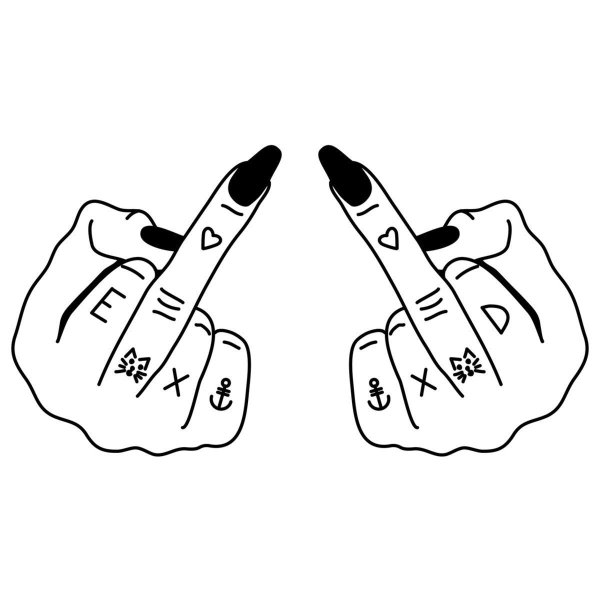 Эскизы на пальцы