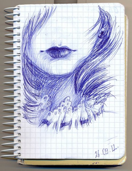 Несложные рисунки ручкой