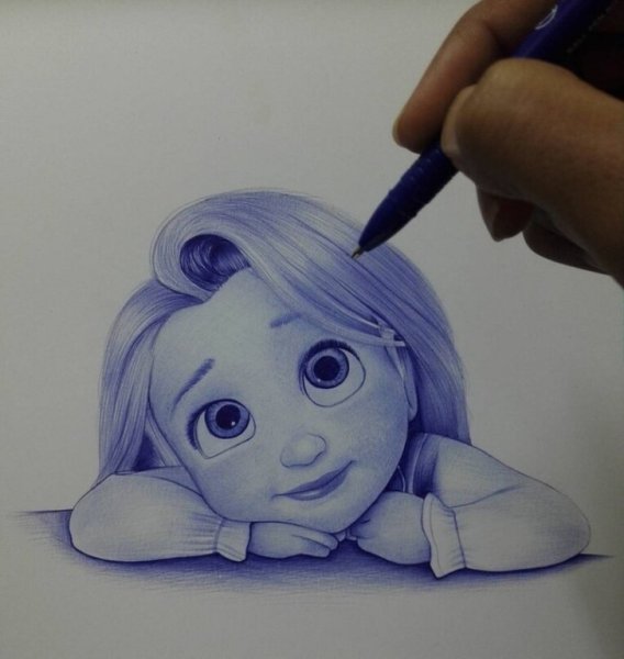 Рисуем шариковой ручкой