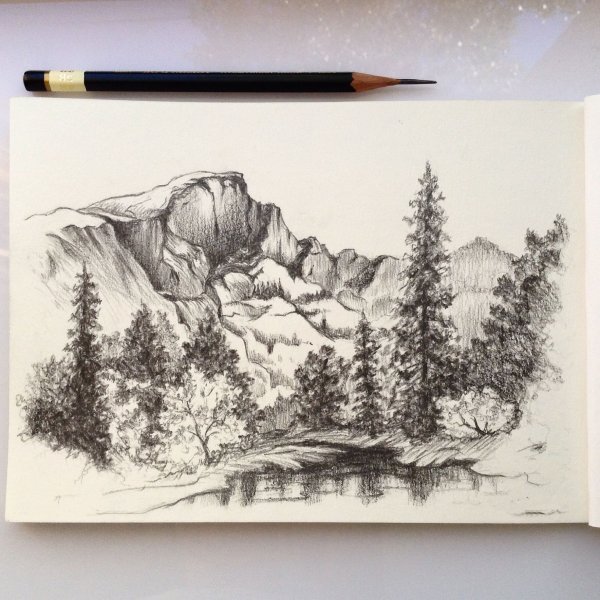 Скетч пейзаж