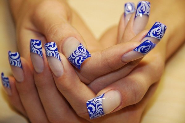 Ногти рисунок карандашом