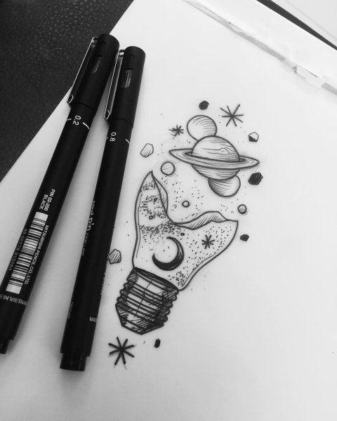 Необычные рисунки карандашом