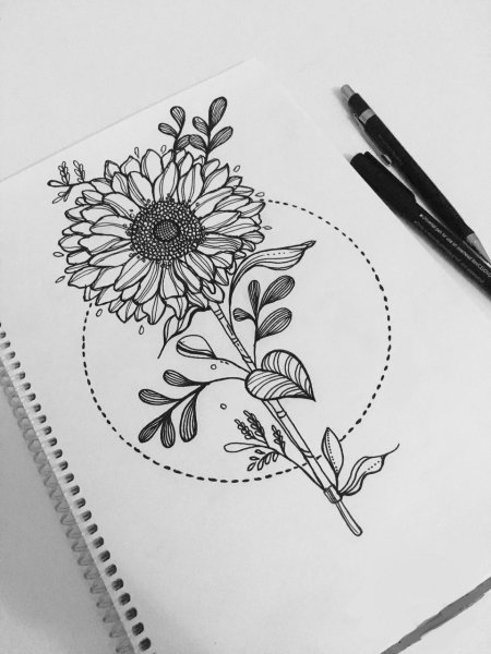 Мак тату эскиз