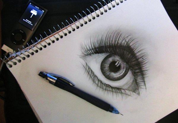 Рисунки чёрной ручкой