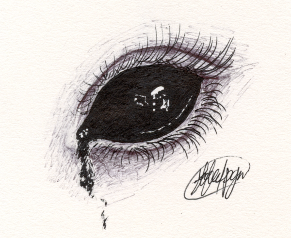 Глаз демона эскиз