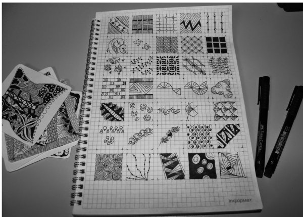 Буквы гелевой ручкой