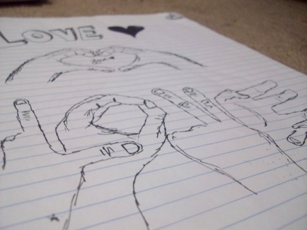 Я тебя люблю рисунок