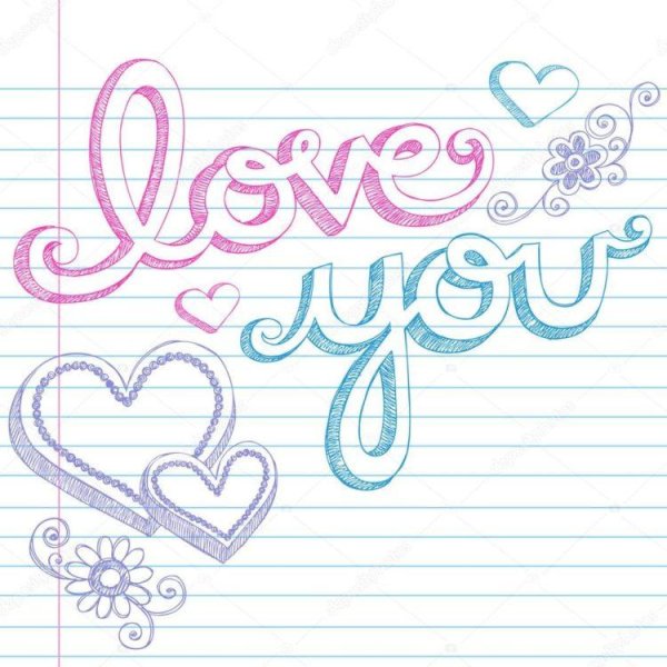 Рисунки в тетради