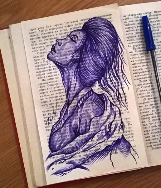 Рисунки ручкой легко для срисовки