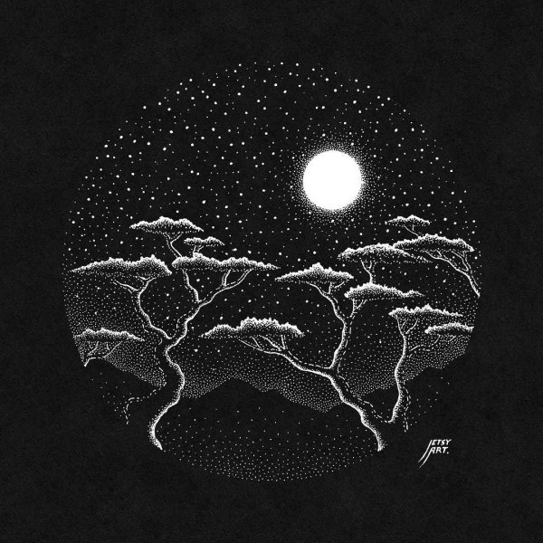 Рисунки на черном фоне белой ручкой