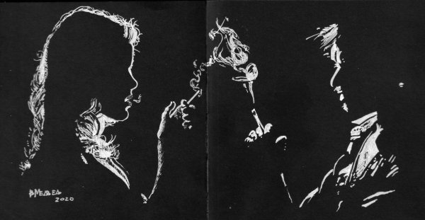 Белая ручка для рисования