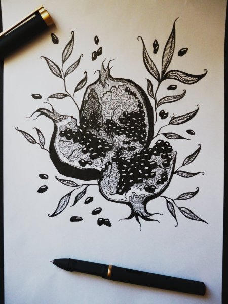 Рисунки белым карандашом