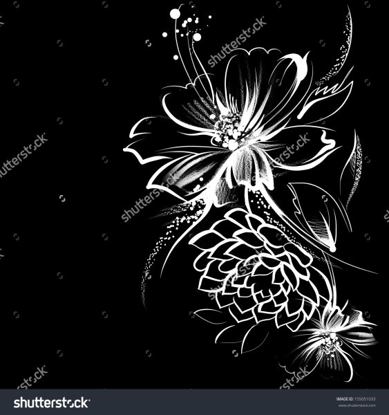 Рисование на черной бумаге