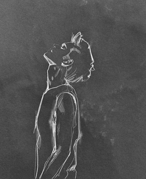 Рисование белым по черному