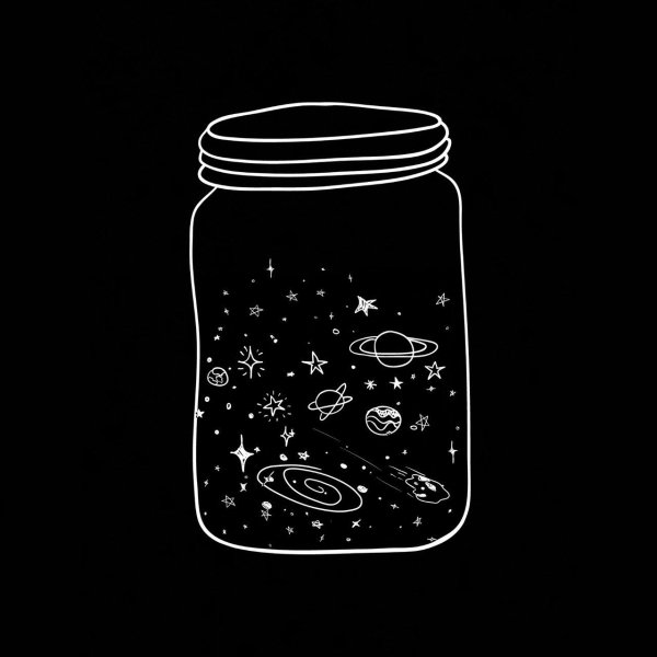 Рисунки белым по черному