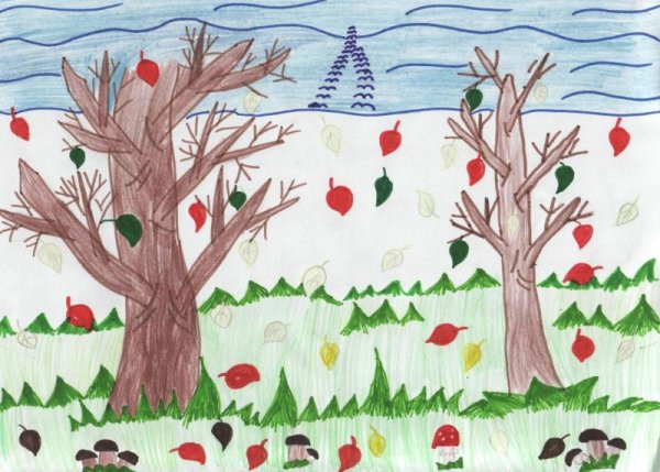 Листопад рисунок