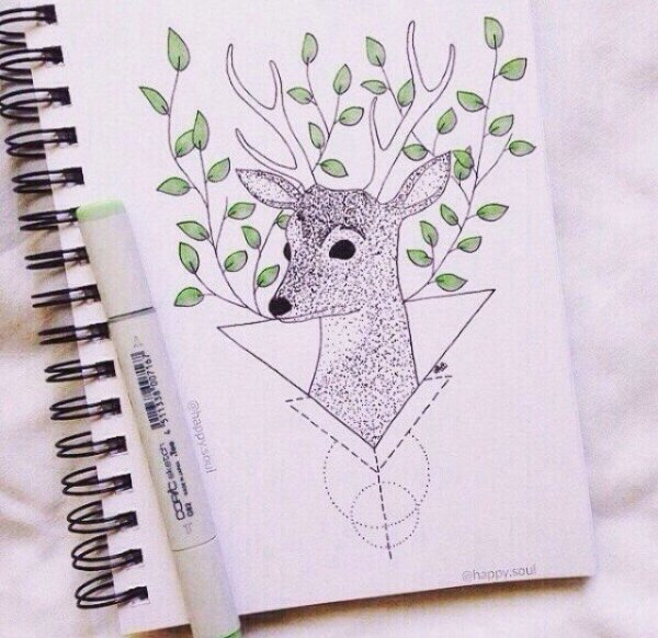 Рисунки в скетчбуке