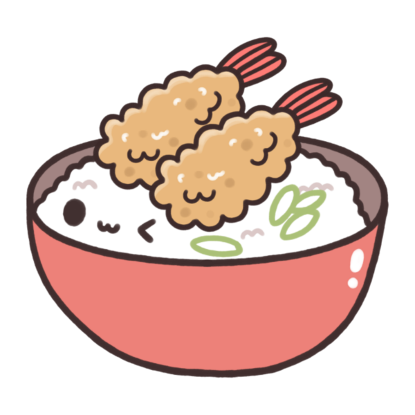 Нарисованная японская еда