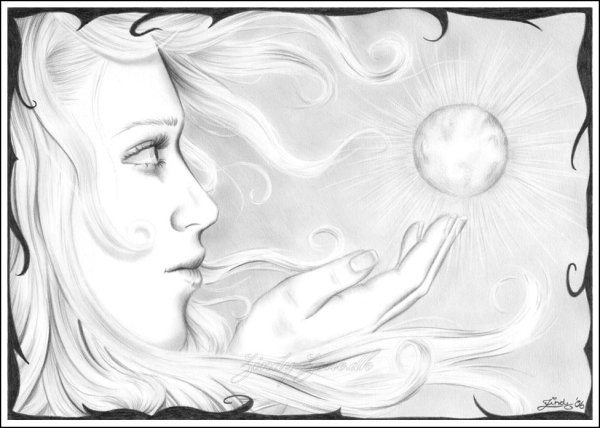 Пейзаж карандашом